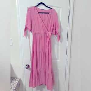 Pink Midi Dress in a Large